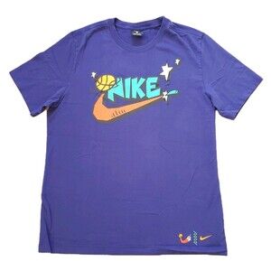 2020 Nike Exploration Series Size Large Mens Purple All Star Game T-Shirt Pepper